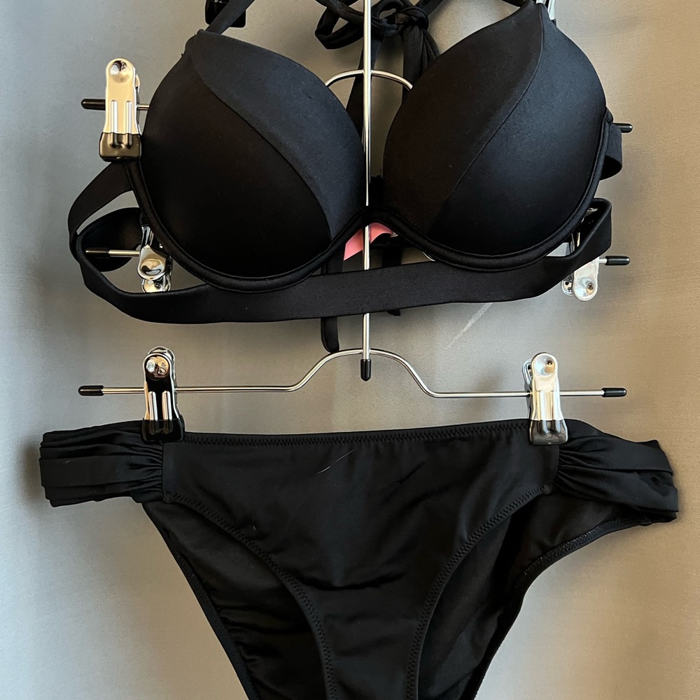 Victoria's Secret Black Bikini Set Timeless Swimwear